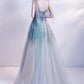 CUTE TULLE LONG A LINE PROM DRESS EVENING DRESS     cg21509