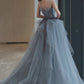 TULLE LACE LONG A LINE PROM DRESS EVENING DRESS    cg22004