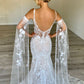 Mermaid Wedding Dresses Bridal Gown with Lace Appliques prom dress    cg22037