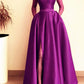 Long Strapless Prom Dresses Satin With Pockets    cg22507