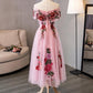 Pink Tulle Tea Length Beautiful Party Dress, Wedding Party homecoming Dress cg2293