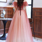 STYLISH TULLE LONG A LINE PROM DRESS EVENING DRESS       cg23306