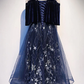 BLUE TULLE LACE SHORT homecoming DRESS, BLUE EVENING DRESS cg2397