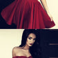 sweetheart homecoming dresses,off shoulder homecoming dress,burgundy homecoming dresses cg2461