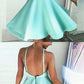A-Line Dresses,Backless Homecoming Dresses,Short Homecoming Dresses,Mint Green Homecoming Dress cg255