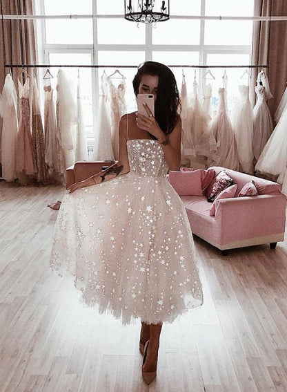 White tulle short prom dress, homecoming dress cg27