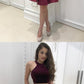 A-line Two-piece Sleeveless Homecoming Dresses cg272