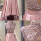 High Low Prom Dresses,Blush Keyhole Prom Dresses,Prom Dresses cg2734