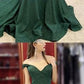 dark green mermaid prom dress off shoulder sequin gowns cg2739