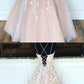 Custom made tulle lace long prom dress, evening dress cg2745
