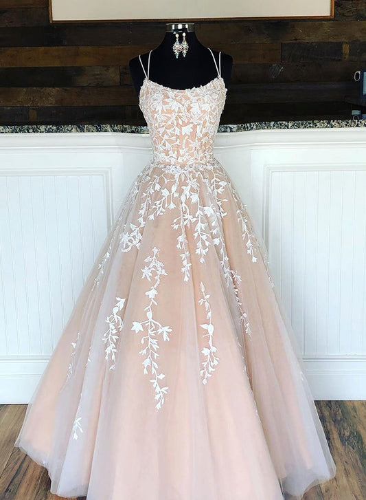 Custom made tulle lace long prom dress, evening dress cg2745