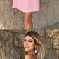 pink homecoming dresses, short homecoming dresses with pockets cg276