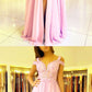 Elegant Chiffon Off The Shoulder prom Dresses Lace Appliques Formal Gowns cg2775