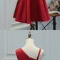 simple party dresses, chic a-line fashion dresses, modest red homecoming dresses cg278