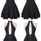 O-Neck A-Line Homecoming Dress,Sleeveless Chiffon Short Party Dress cg2785