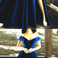 navy blue prom evening gown dresses leg split cg2901