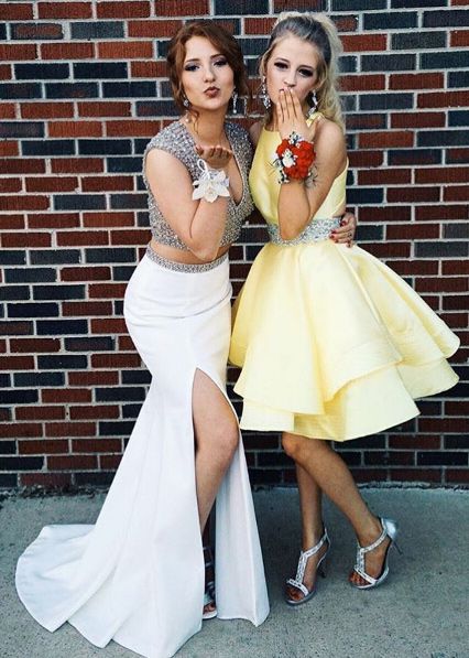 short yellow homecoming dresses 2019, elegant and cheap dresses  cg2996