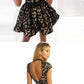 A-Line Jewel Sleeveless Short Black Lace Homecoming Dress cg301