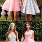 pink homecoming dresses, silver homecoming dresses, dancing dresses sweet 16 dresses cg3084