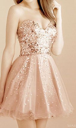 Gold Sequins Homecoming Dress, Sweetheart Short Dress cg3160