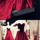 Velvet Sweetheart Bodice Corset Satin Ball Gowns Prom Dresses  cg3322
