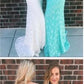 Two Piece Mermaid Spaghetti Straps Floor-Length Lace evening dresses prom dresses cg3365