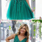 Pretty Turquoise Tulle Beaded Short Dress, Elegant Homecoming Dress  cg3454