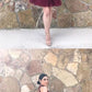 Stylish A Line High Neck Burgundy Short Homecoming Dresses with Beading cg3500