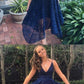 Navy Blue Homecoming Dresses cg3616