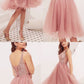 cute homecoming dresses,back to school dress,pink homecoming dress,tulle party dress cg3701