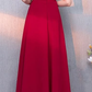 Charming Red Off Shoulder Sweetheart A-Line Party Dress, Red Bridesmaid prom Dress cg3835
