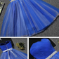 Cute Royal Blue Tulle Knee Length Party Dress, Blue Homecoming Dress cg4106