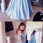 Light blue prom dresses off the shoulder ball gown cg4361