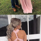 long bridesmaid dress, pink prom dress cg4395