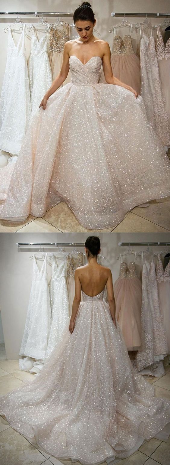 Sparkly sequined sweetheart A-line prom dress, evening dress cg4686