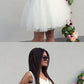 V Neck White Short Party Dresses, Short White V Neck Formal Homecoming Graduation Dresses cg4845