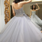 CUTE GRAY TULLE LACE SHORT Party DRESS FOR TEENS, HOMECOMING DRESS cg4963