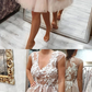 Cute v neck tulle lace short party dress, tulle homecoming dress cg4993