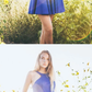 Blue short party dress, cute blue homecoming dress cg4994