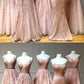 Princess Long Light pink Prom Dress with Appliques cg5186