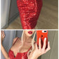 Shiny Sequins Spaghetti Strap homecoming dresses cg5558