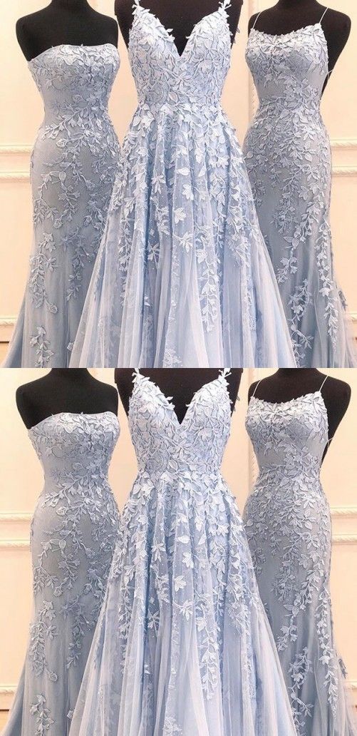 Prom Dress blue, Long Prom Dresses cg5581