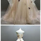 Sweetheart A-line Sweep Train Butterfly Long Prom Dress  cg5784