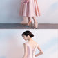 Graceful A-Line Blush Pink Scoop Neckline Cap Sleeves Cheap Homecoming Dresses  cg599