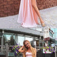 Charming A Line Sweetheart Spaghetti Straps Slit Pink Long Prom Dresses, Beautiful Evening Dresses cg630