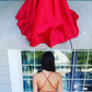 Backless Prom Dress with Pockets, Evening Dress ,Winter Formal Dress  cg6405