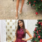 A-Line Burgundy Satin Sequins Homecoming Dress With Sash, cg663