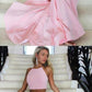 Custom Made Fancy Prom Dress Two Piece, Mermaid Evening Dress, Plus Size Evening Dress, Prom Dress Pink  cg691