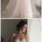 A-line Sweetheart Boho Wedding Dress Lace Romantic Wedding prom Dresses  cg7103