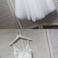 A-Line Spaghetti Straps White Homecoming Dress cg780
